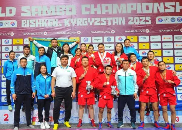 Қазақстан құрамасы самбодан әлем чемпионатында екінші орынға ие болды